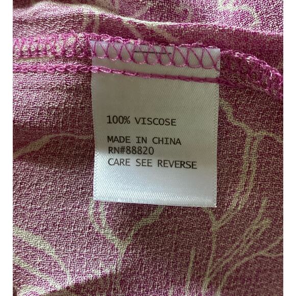 Cynthia Rowley Floral Sleeveless Keyhole Neck Tiered Tunic Top Size Small - Picture 7 of 8